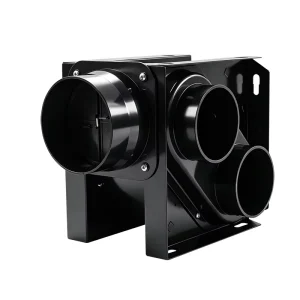 Two Inlet One Outlet Split Duct Exhaust Fan IPX2 Waterproof Quiet Ducted Ventilation Fan for Bathroom Office Ventilation