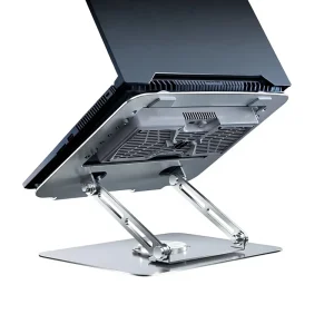 U JIE D21 Laptop Cooler Aluminum Heatsink Alloy Bearing 145CFM Semiconductor Fan Portable Ultrabook Base Riser Stand