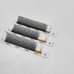 U-shaped 3D 4D 5D Eyelash Extension New Style U Shape W Bloom Lashes Premade Fans Lightweight Fluffy Mink Faux Eyelashes