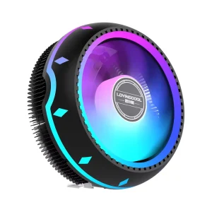 UFO Shape CPU Air Cooler RGB Silent Gaming PC Heatsink Desktop Fan