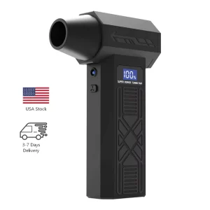 USA Local Stock Turbo Fan 5200mAh High Speed Air Blower Turbo Mini Fan for Computer Car Dust Cleaning