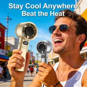 USB Battery Powered Cooling Mini Portable Handheld Fan New Arrival Three Speed Rechargeable Wearable Neck Design Home Car Hotel