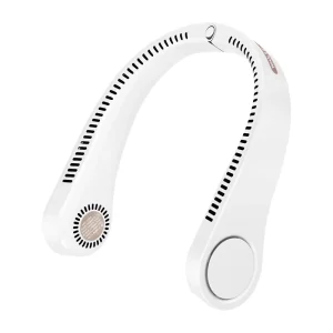 USB Charging Electric Leafless Hanging Neck Fan Portable Outdoor Head Mounted for Home and Hotel Use