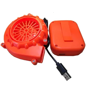USB DC 6V Portable Mini Electric Fan Air Blower Doll Mascot Head Gas Mode Cartoon Costumes Blower Fan