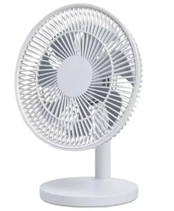USB Desk Fan 8 Inch Portable Rechargeable 4 Speeds Ultra Quiet Mini Personal Table Car Use App Controlled 1800mAh Battery