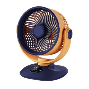 USB Desktop Fan with Oscillation Rechargeable Brushless Motor 3 Speed 6 8h Runtime Compact Dormitory Use Portable Fan