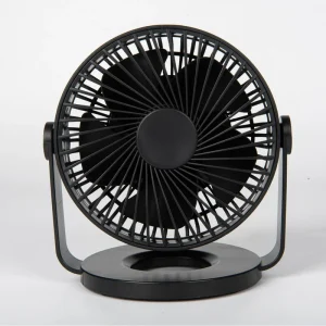USB Mini 5 Inch Portable 3 Speed Personal Air Cooling Fan Wearable Electric Table Top Fan for Home Hotel Travel Charging Plastic