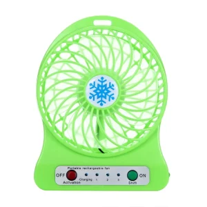 USB Mini Fan Portable Rechargeable Fan Cooling Fan With Battery and Light