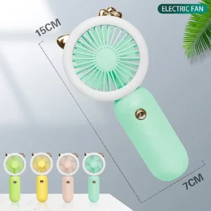 USB Mini Handheld Fan Portable Student Office 1 Speed Adjustment Outdoor Wind Powerful Small Quiet Air Cooling Fans for Outdoors