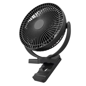 USB Portable Plastic Table Clip On Air Cooling Fan with Brushless Motor 12h Working Time English Household Use