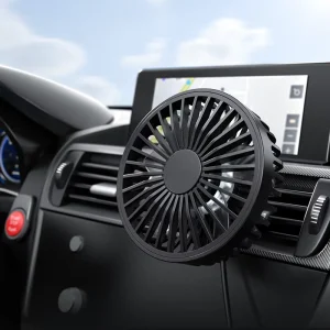 USB Powered Portable Car Fan 3 Speed with Clip Adjustment Electric Cooling Vehicle Fan for Cars Trucks SUVs RVs Autos