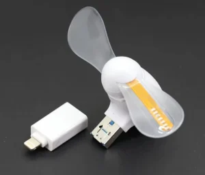 USB Programmable Led Custom Message Fan Electric Personalized Mini Led Fan Light with Digital Display for Iphone Type c Phones