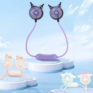 USB Rechargeable 3 Speed Quiet Wearable Fan for Running Cycling Hiking