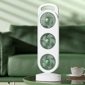 USB Rechargeable Air Cooler Fan 1200mAh Mini Portable Desk Fan