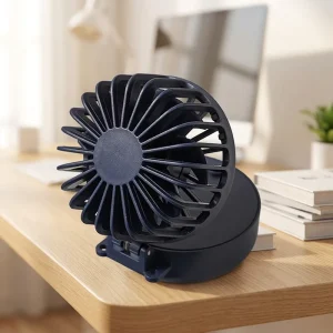USB Rechargeable Battery Table Fan Mini Cooler Folding Hanging Neck Fan Portable Pocket Small 3 Speed DC Motor 7 Blades