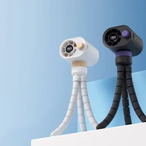 USB Rechargeable High Speed Octopus Fan Flexible Wrap Around Stand 199 Wind Speeds 360 Degree Rotation Anti Pinch Protection
