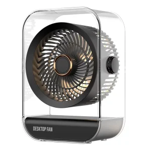USB Rechargeable Intelligent Low Noise Household Portable Wall Mounted Air Circulation Table Desk Fan With Warm Night Light
