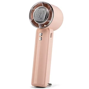 USB Rechargeable Mini Handheld Fan Soft and Comfortable Wind Japanese Handheld Fan with Semi Conductor Cooling Plate
