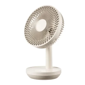 USB Rechargeable Portable Desktop Fan with 3600mAh Battery for Students Dormitory Office Car RV Outdoor Use