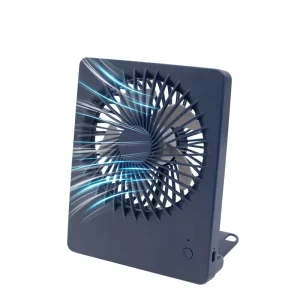 USB Rechargeable Three Speed Silent Desktop Electric Fan Plastic Small Box Installation Mechanical Car Gift