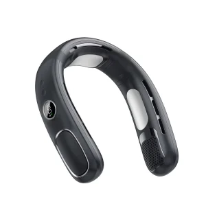 USB Wearable Neck Fan Pro1 4000mAh Battery Rechargeable Bladeless Plastic Brushless Motor 5 Level Adjustable English for Car
