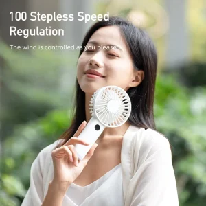 Ultra Handheld Turbo Fan 3 Speed Adjustable Outdoor Light Plastic Pocket Size Cooling Gadget USB C Rechargeable 3600mAh
