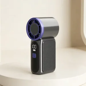 Ultra Light Mini Fan 85g Portable Handheld Fan 5 Speed LED Display Type C Fast Charging Fan for Outdoor Use