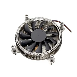 Ultra Thin Copper Aluminum Bonding CPU Cooler Two Ball Bearing for 1700 1200 115X Industrial Grade Silent Heat Pipe Radiator