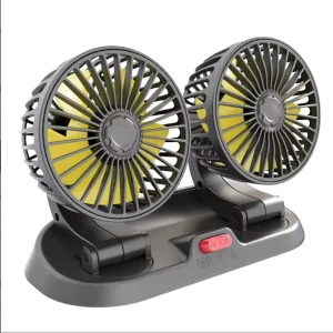 Universal 360 Degree Adjustable Car Air Cooling Fan 4.5 Inch Double Head Fan 12V