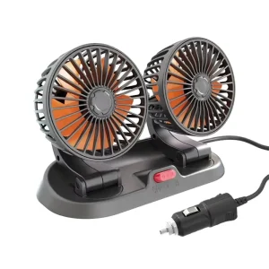 Universal Car Cooling Fan 5V 12V 24V Mini Dual Head Cooler Fan Adjustable Auto Electric Fan for Car Accessories