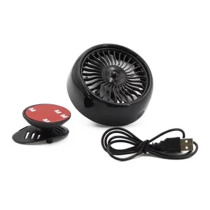Universal Car Truck Electric Cooling Fan Air Vent Dash USB Colorful Light Car Seat Fan Accessories