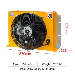 Universal Compatibility Heavy Duty Truck Radiator Hydraulic Oil Cooler Radiator with Fan Motor