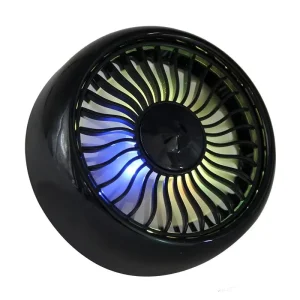 Universal Electric 5V Usb Car Truck Fan Mini Cooling Fan Air Vent Dash Colorful Light Car Fan Accessories