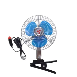 Universal Electronic Car Fan Dc12V24V 6 Inch Cooling Fan for Car Interior with Clamp