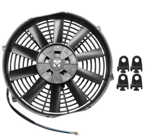 Universal Slim Fan Push Pull Electric 10inches 12v 80w R Radiator Fan Blades Engine Cooling Fan Electric