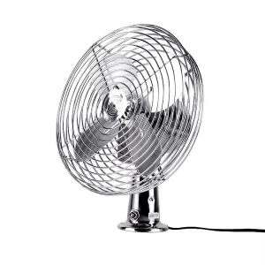 Upgraded 6 Inch Metal Car Fan 12V 24V Strong Wind Heavy Duty Cooling Screw Fixed Base 2 Speeds for Truck Boat RV