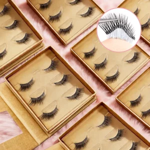 Urtal Soft Cluster Lashes Individual Mix Curl Natural Faux Mink Pre Cut Lash Clusters Custom Logo Fan Eyelashes