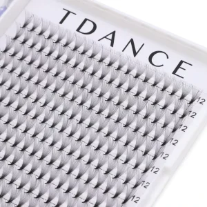 VAVA Chinese Handmade Synthetic Hair Pre Fanned Eyelashes Long Stem Premade Fan 3D 4D 5D 6D Volume Eyelash Extensions 12 Rows