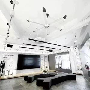 VFans 110V 220V Industrial Ceiling Fan Aluminium Blades Ventilation Fan Strong Air Flow HVLS Ceiling Fans Air Blower
