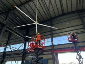 VFans 5.5 7.3m 200V 220V Cooling Fan Ceiling Fan Industrial Fan Maintenance Free Energy Saving HVLS Fan for Factory