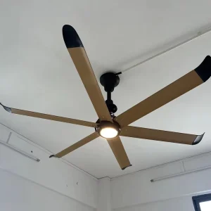 VFans 60 120in Wooden Pattern Ceiling Fan with LED Light for Factory Industrial and Commercial Ceiling Fan for Park