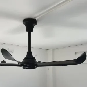 VFans Low Noise Efficient Big Black Ceiling Fan for Warehouse Remote Control Ceiling Ventilation Fan with Light for Living Room