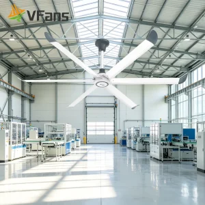 VFans Maintenance Free Easy Cleaning 7 Colors Modern Design HVLS Industrial Fan Direct Supply Fan for Large Facility
