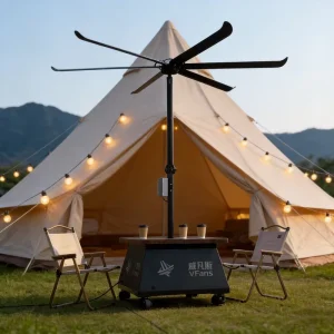 VFans Ventilation PMSM Long Lifespan Motor Storage Function Standing Fan Good Quality Hot Selling Industrial Fan for Campsite