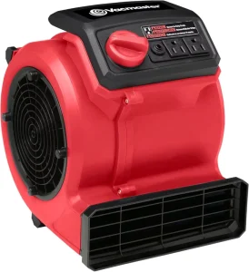 Vacmaster Red Edition 3 Speed Floor Fan 156W 550CFM Air Mover Utility Blower Fan AM201 1101