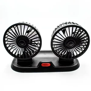 Vehicle Strong Fan 5 V Car Fan USB Automotive 2 Heads Air Circulation Fans Auto Accessories Number Plate
