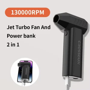 Velocity Turbo Fan High Static Pressure Silent Cooling Blower Industrial Jet Fan for Outdoor Mini Portable Power Bank Drying