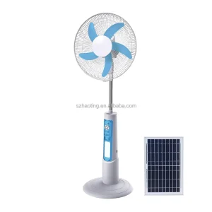 18 Inch Fan 5 Blades Strong Wind Standing Fan Energy Saving Pedestal Fan with Night Light