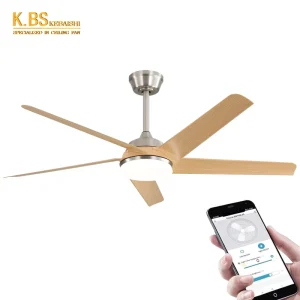 Ventilador De Techo Smart LED Ceiling Fan Modern Ceiling Fan With LED Light and Remote Control