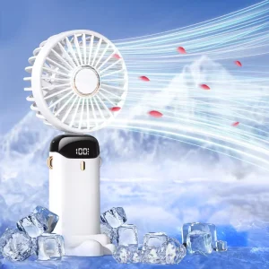 Ventilador Recargable Portatil 1200mAh Wearable Neck Fan Mini Handheld Cooling Fan for Home Outdoor